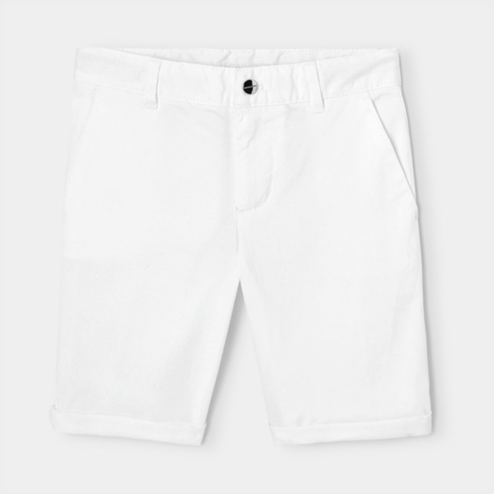 Jacadi Paris boys size 12 years cotton white shorts.